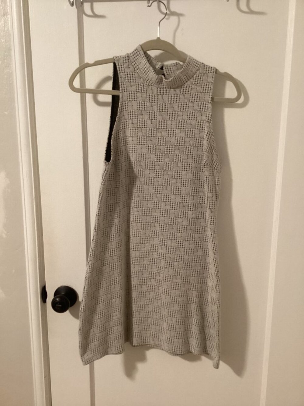 Mock Turtleneck Mini Dress Womens Medium
